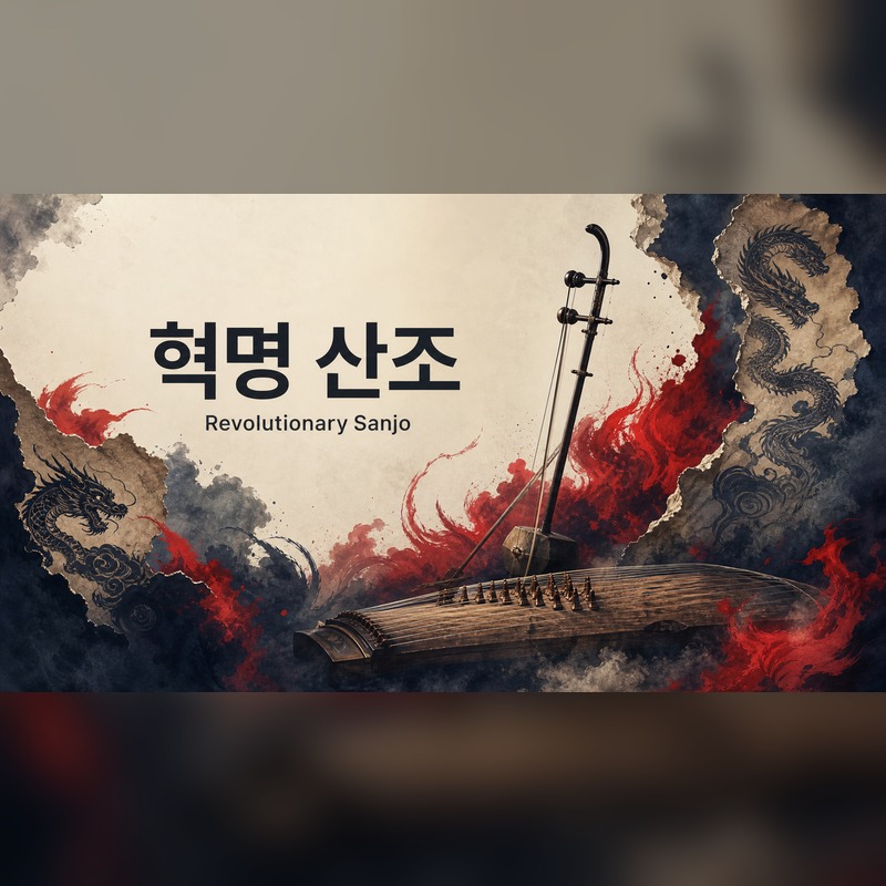 🌑 폭풍의 산조 (Storm Sanjo) Vol.1: 한의 폭풍 앨범 커버