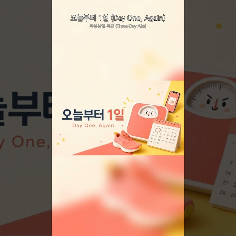 작심삼일 복근 (Three-Day Abs) 앨범 커버